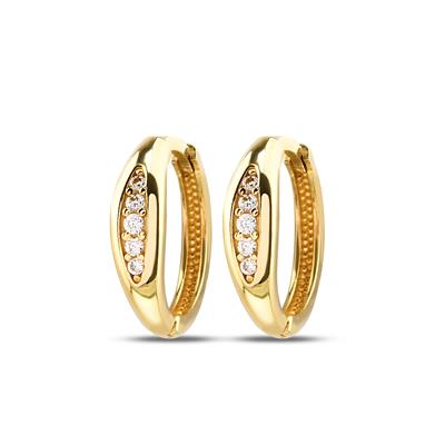 TAŞLI ALTIN HALKA KÜPE