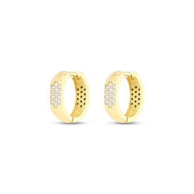 TAŞLI ALTIN HALKA KÜPE