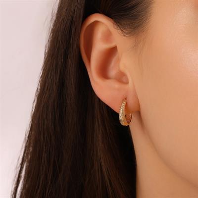 ALTIN HALKA VİNTAGE KÜPE