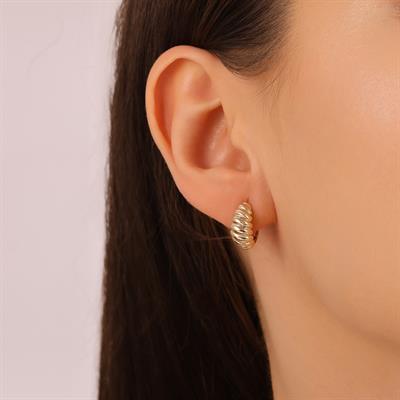 ALTIN HALKA VİNTAGE KÜPE