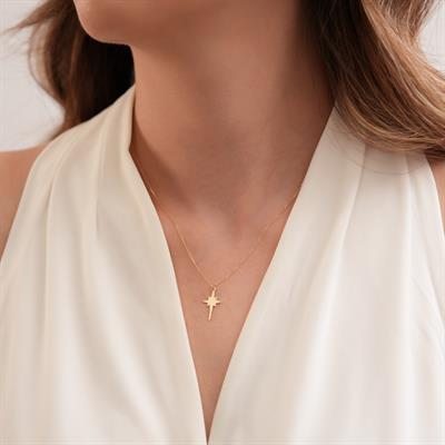 ALTIN KUTUP YILDIZI KOLYE