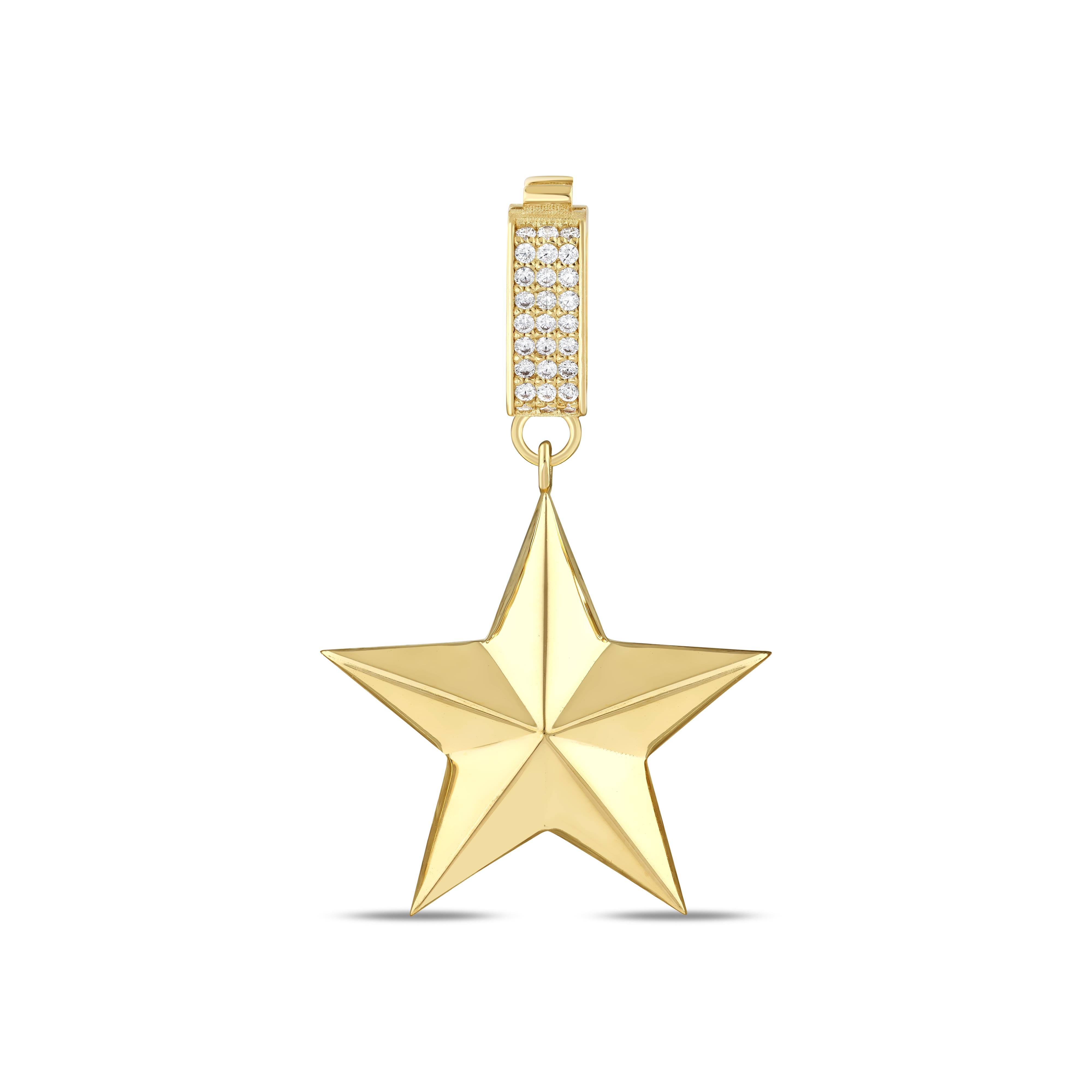 ALTIIN YILDIZ 3 BOYUTLU CHARM