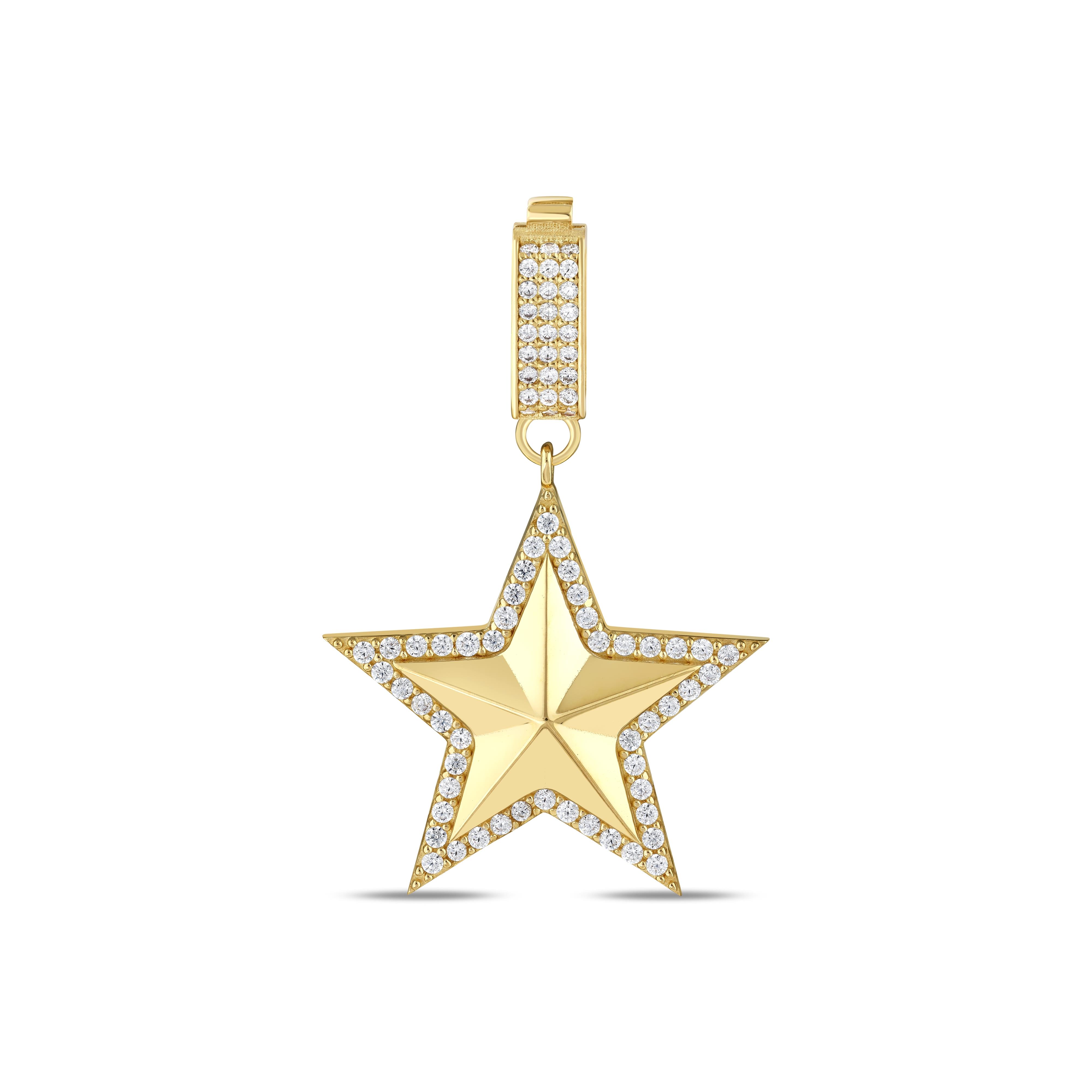 ALTIIN YILDIZ 3 BOYUTLU CHARM
