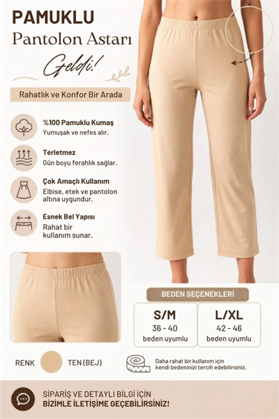 Pamuklu Pantolon Astarı E0001