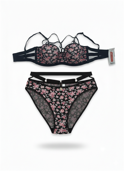 BİYE ŞERİTLİ HALKALI SÜTYEN TAKIM KADIN 5045