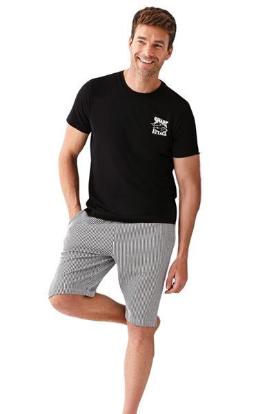 BABA-OĞUL SETİ ERKEK PİJAMA ŞORTLU TAKIM AR3671S