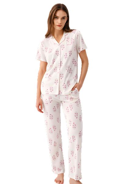 GÖMLEK PİJAMA TAKIM KADIN PC9215-S