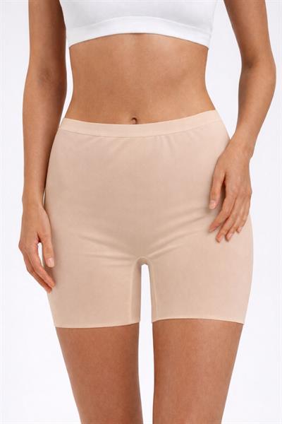 İZ YAPMAZ BEL LASTİKLİ LAZER KESİM ŞORT KADIN DOR1056