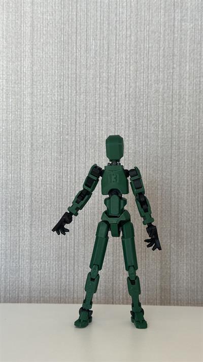 Lucky 13 Aksiyon Figürü Robot Oyuncak 13cm Yeşil Siyah