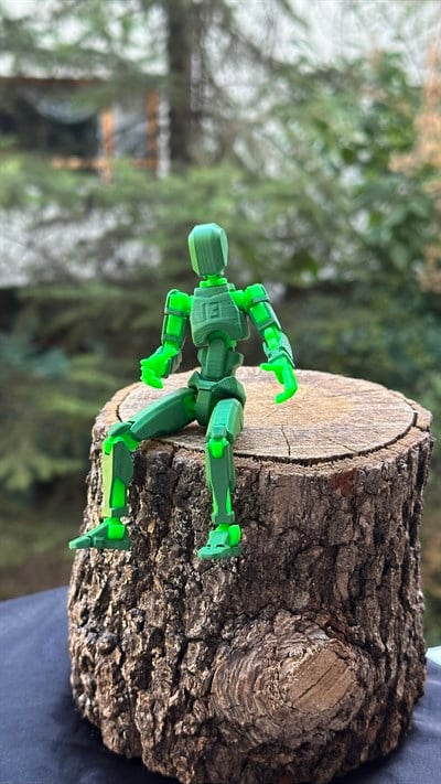Lucky 13 Aksiyon Figürü Robot Oyuncak 13cm Yeşil Yeşil