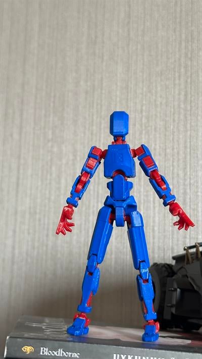 Lucky 13 Aksiyon Figürü Robot Oyuncak 13cm Mavi Kırmızı