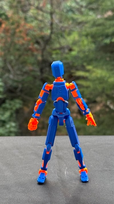 Lucky 13 Aksiyon Figürü Robot Oyuncak 13cm Yeşil Turuncu