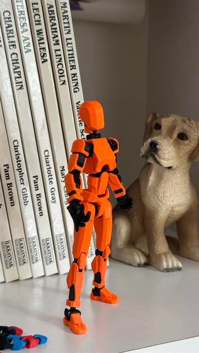 Lucky 13 Aksiyon Figürü Robot Oyuncak 13cm Turuncu Kadın