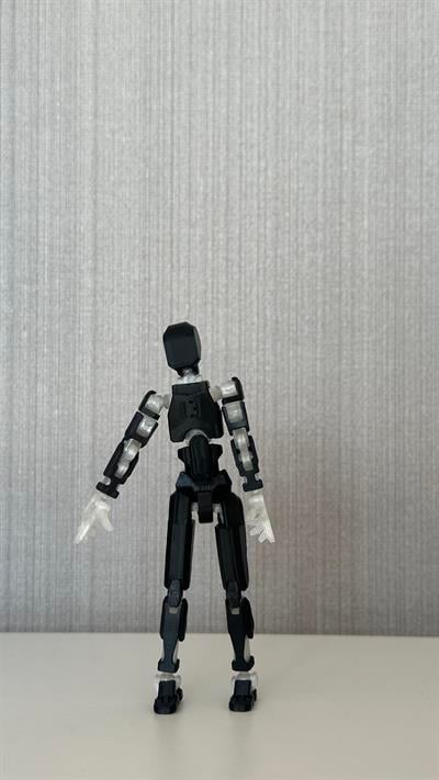 Lucky 13 Aksiyon Figürü Robot Oyuncak 13 cm Siyah Şeffaf