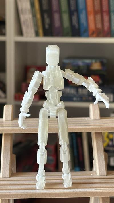 Lucky 13 Aksiyon Figürü Robot Oyuncak 13cm Şeffaf