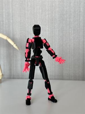 Lucky 13 Aksiyon Figürü Robot Oyuncak 13cm Siyah Pembe