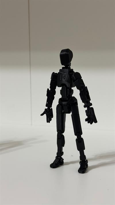 Lucky 13 Aksiyon Figürü Robot Oyuncak 13cm Siyah Siyah