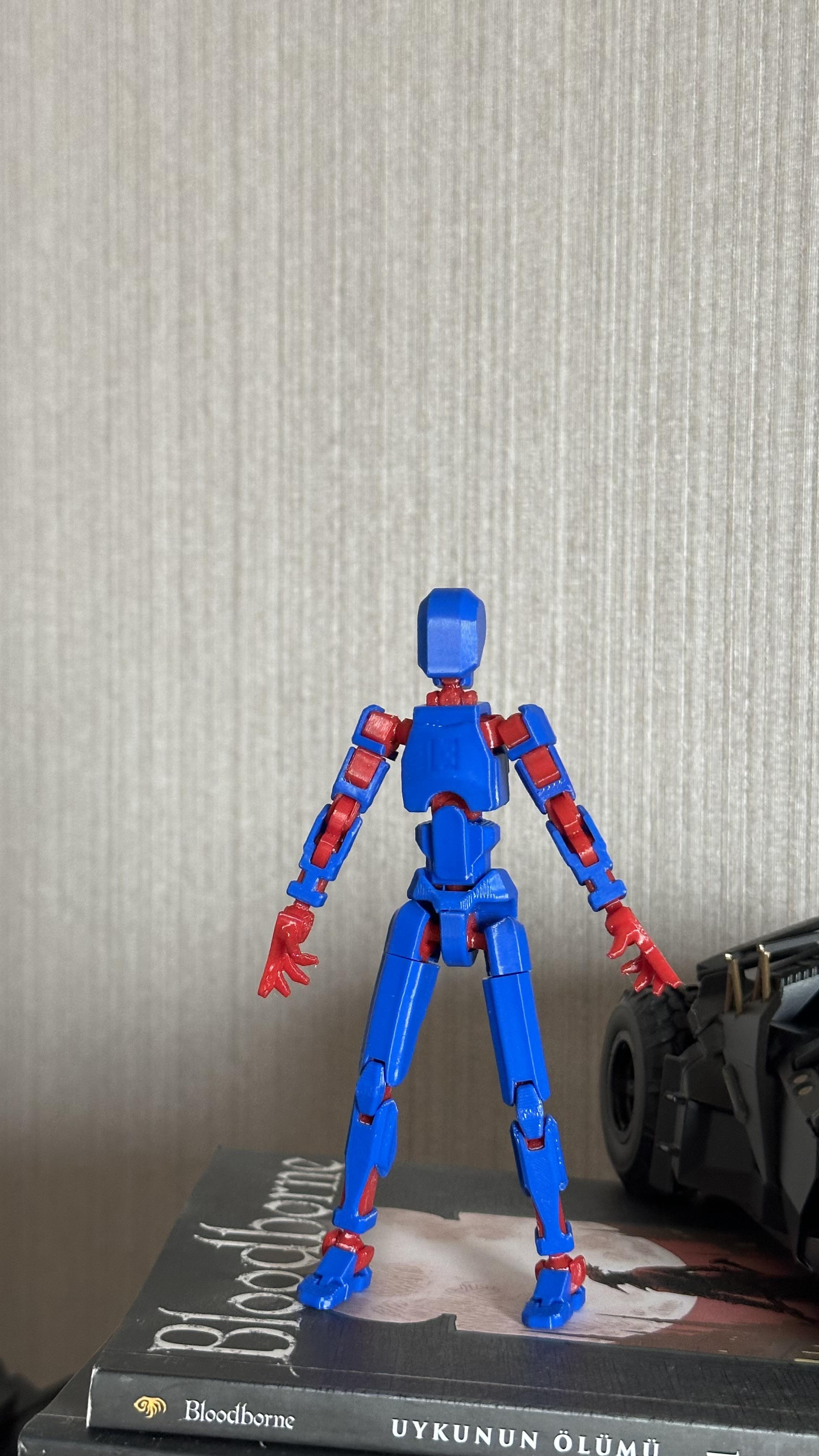 Lucky 13 Aksiyon Figürü Robot Oyuncak 13cm Mavi Kırmızı