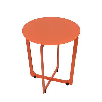 Xeta Sehpa Q400xh450 Cam Tabla / Ayak : Ral - 3022 ( Somon ) Cam Tabla : Extra Clear Ral 3022 ( Somon)