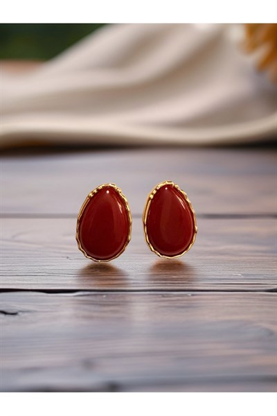 Vintage bordo küpe