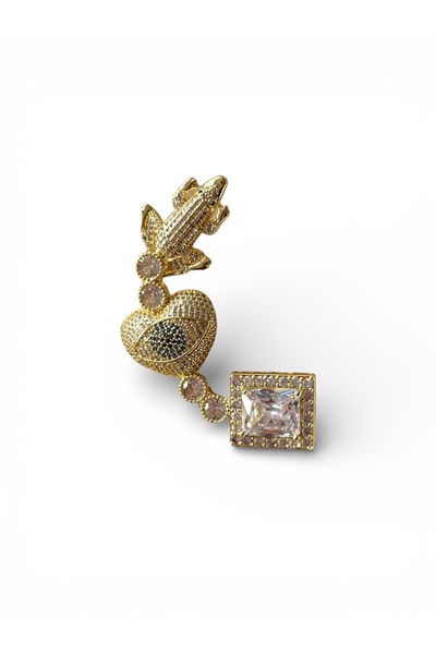 Marka model altın renk özel tasarım tam kulak ear cuff