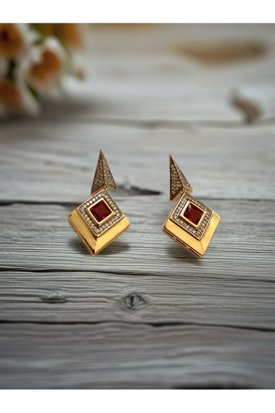 Zirkon taşlı küpe