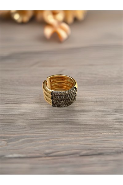 Zirkon taşlı marka model ayarlanabilir yüzük