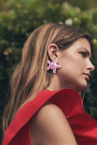 Marka model marin yıldız küpe