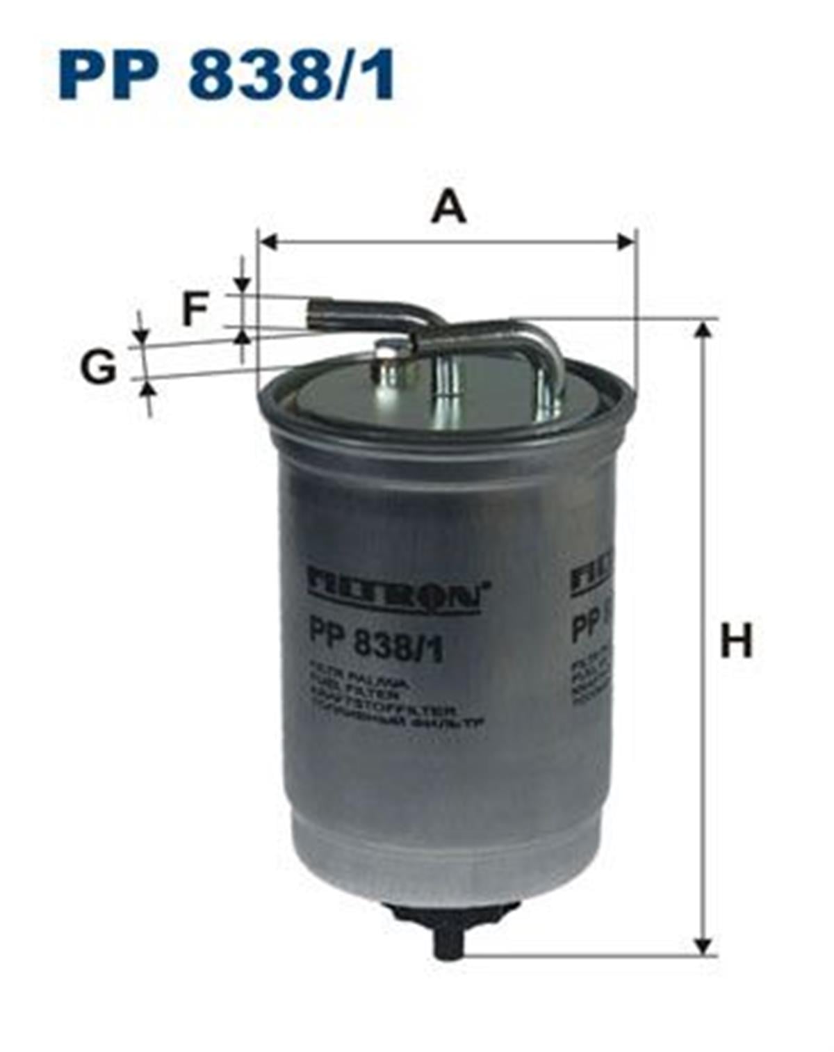 FILT PP 838/1 YAKIT FILTRESI 