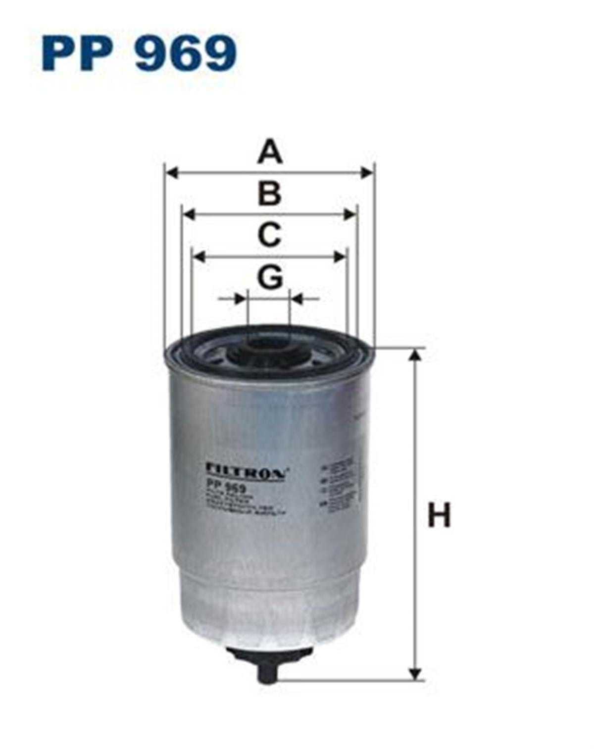 FILT PP 969 YAKIT FILTRESI 