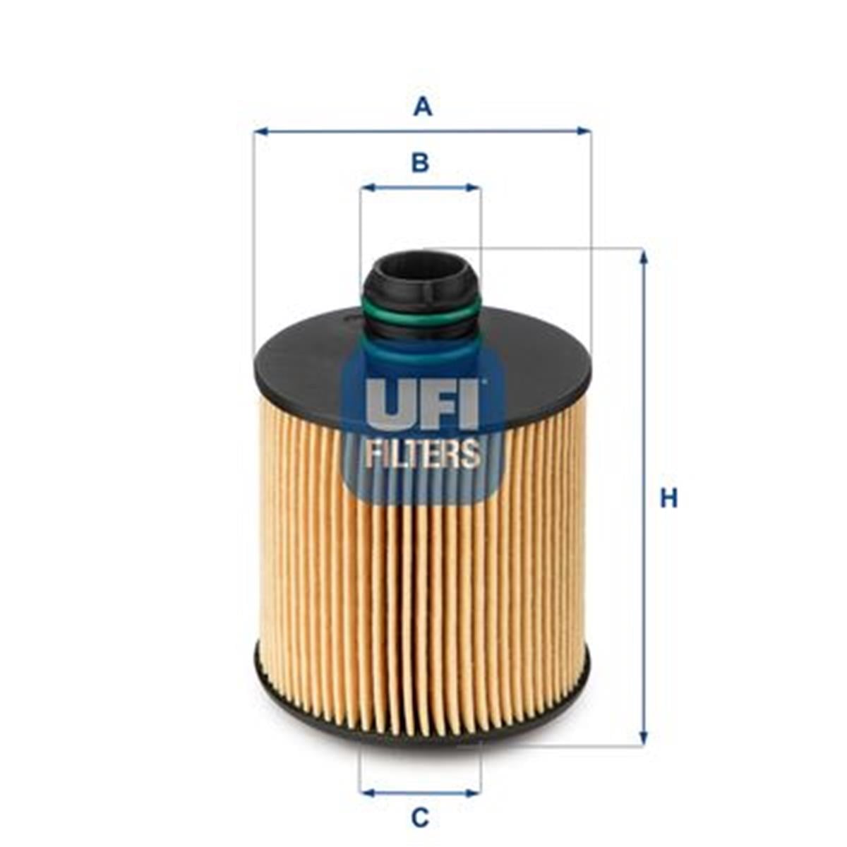 UFI 25.083.00 YAG FILTRESI ALTI KAPALI ÇIFT ORING LI