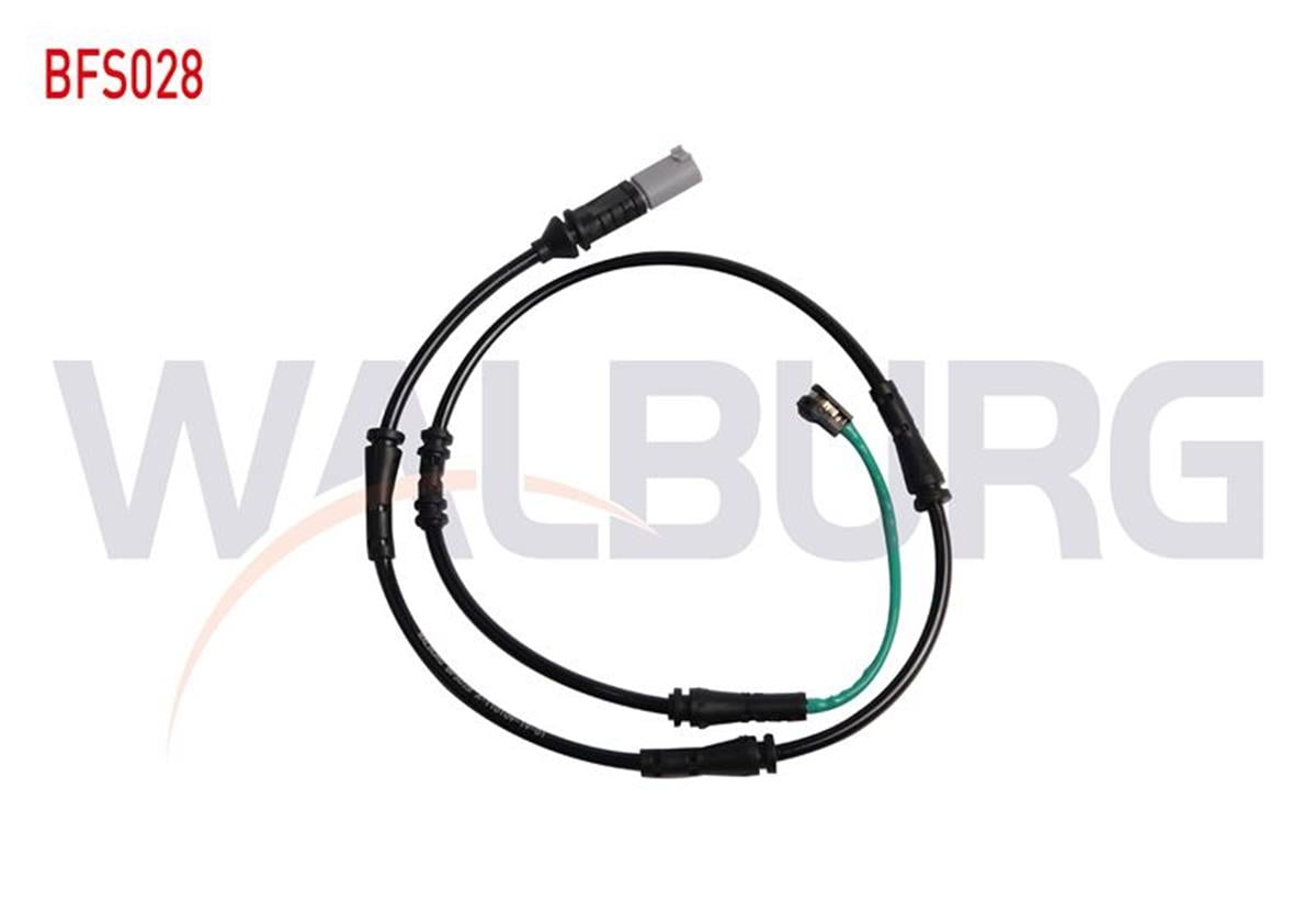 Walburg BFS028 BALATA IKAZ KABLOSU SOL-SAG ARKA 915mm BMW 5 SERISI (F10-F12-F13) 2010-