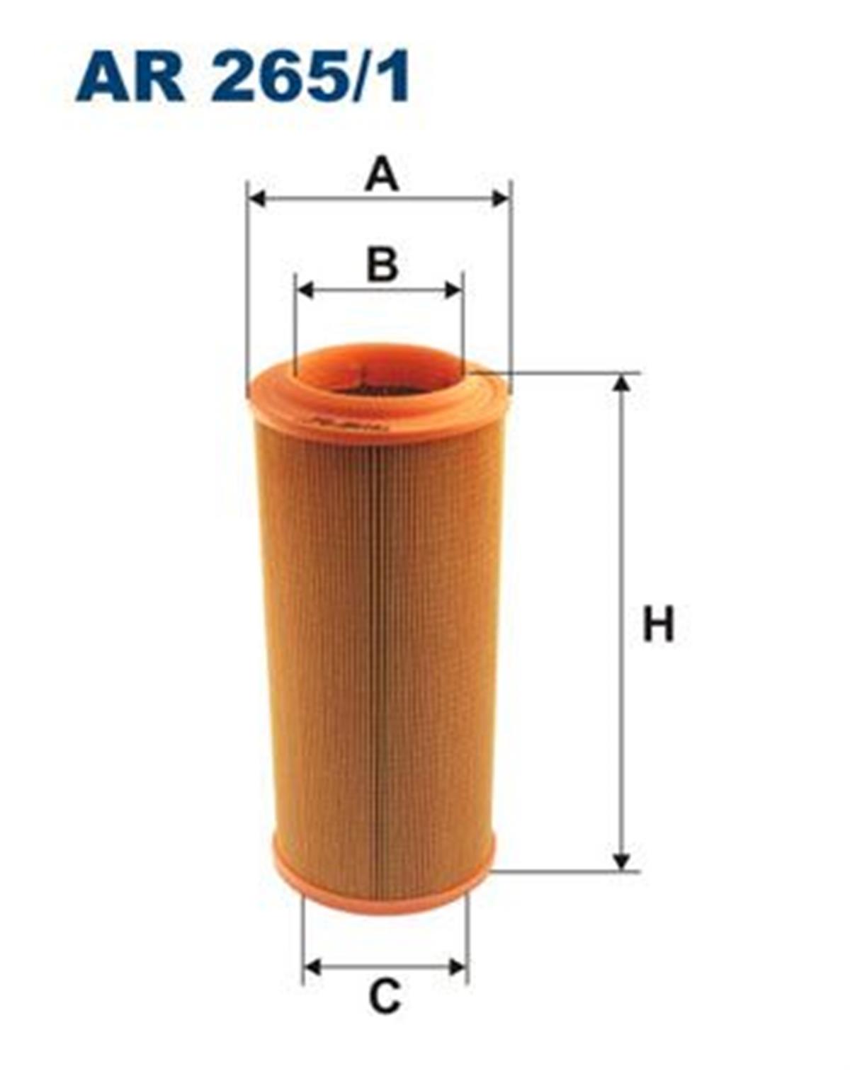 FILT AR 265/1 HAVA FILTRESI E299L-LX 918   (SILINDIR TIP)
