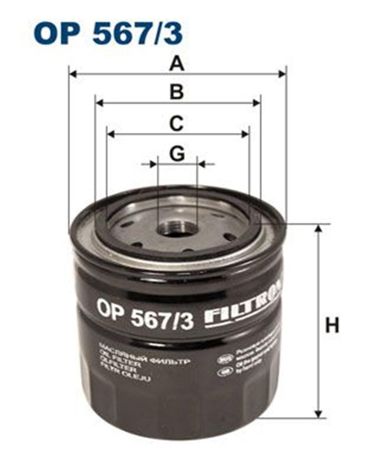 FILT OP 567/3 YAG FILTRESI .