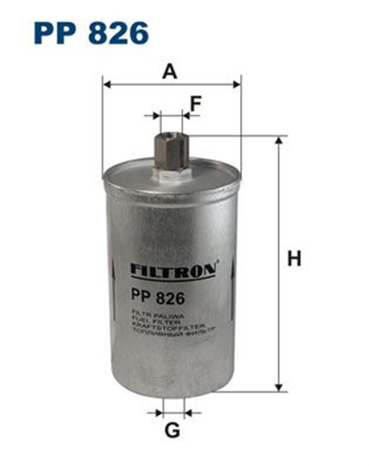FILT PP 826 YAKIT FILTRESI 