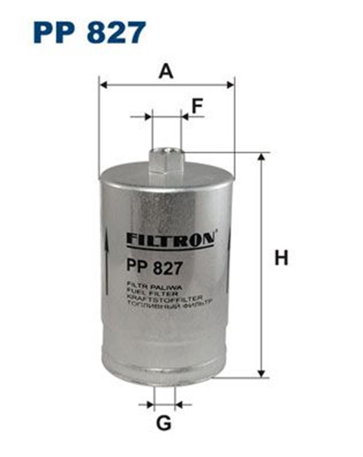 FILT PP 827 YAKIT FILTRESI 