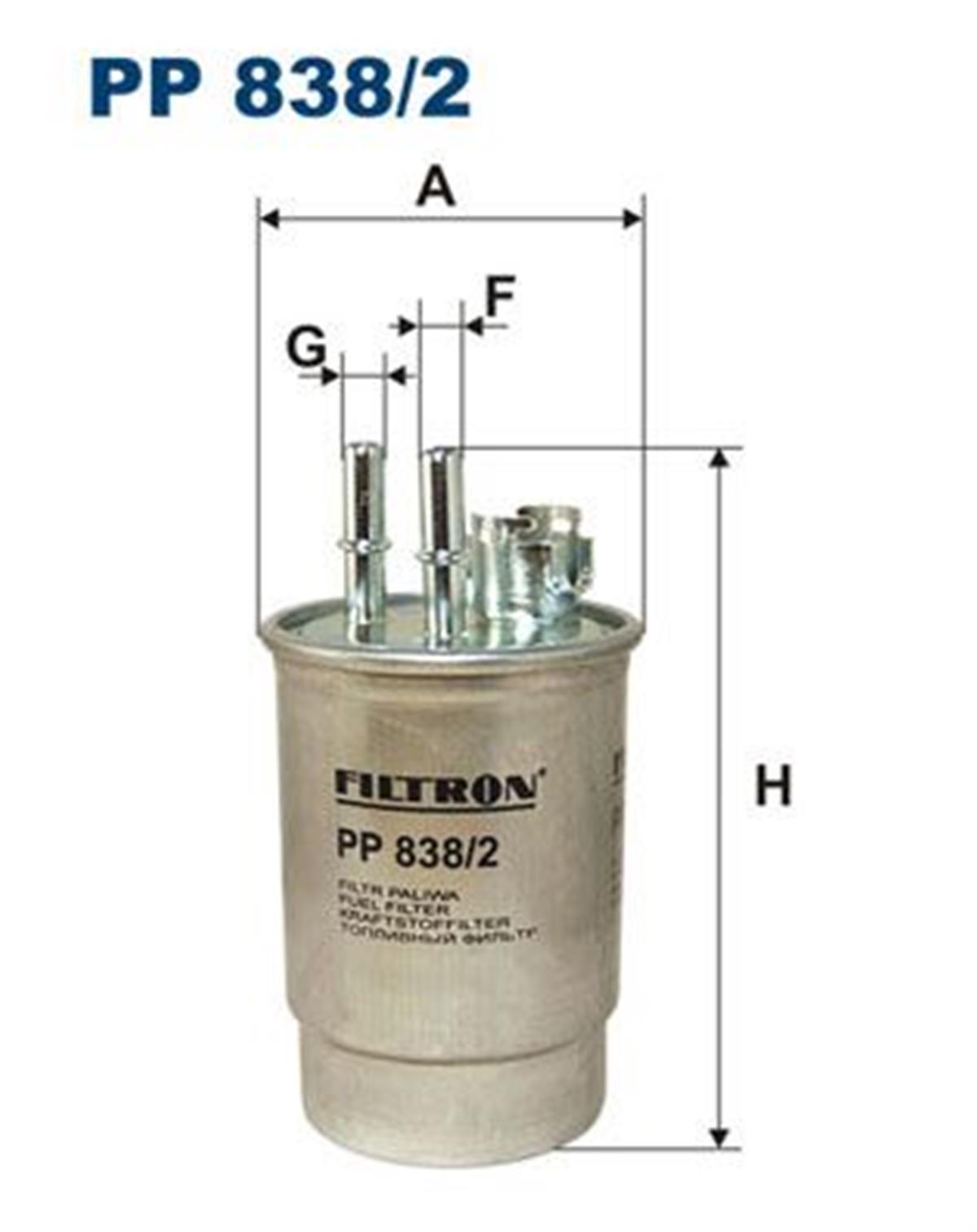 FILT PP 838/2 YAKIT FILTRESI 2S41 9155 AB MUSURSUZ/75 PS