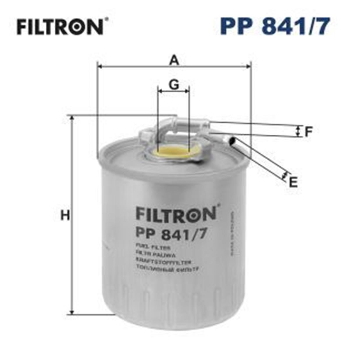 FILT PP 841/7 YAKIT FILTRESI 