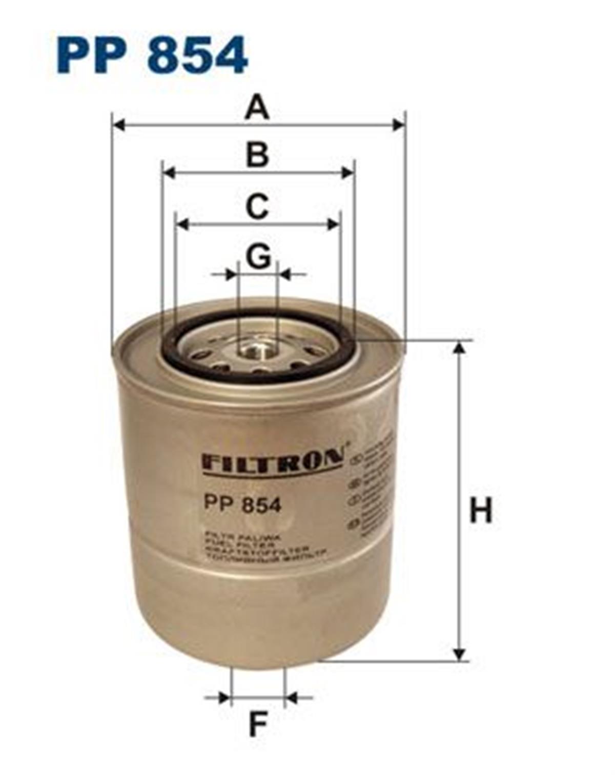 FILT PP 854 YAKIT FILTRESI 