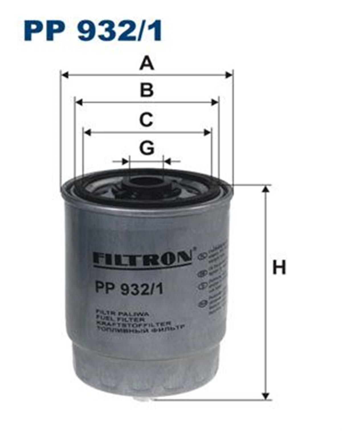 FILT PP 932/1 YAKIT FILTRESI 