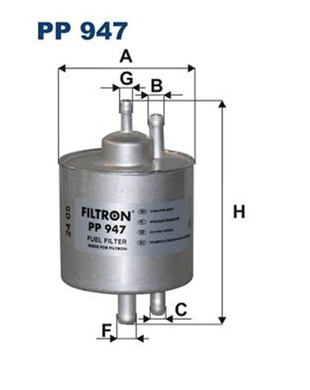 FILT PP 947 YAKIT FILTRESI 