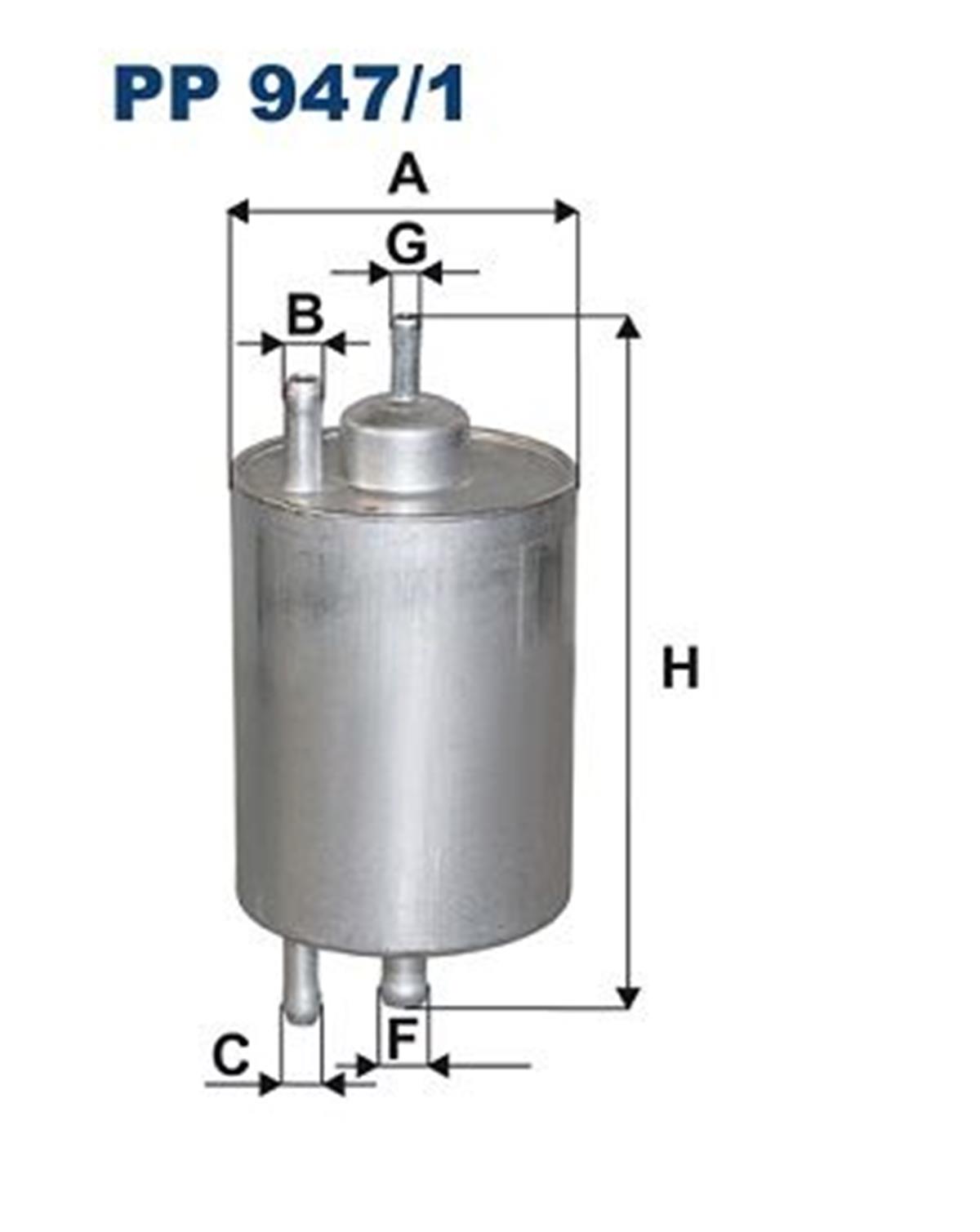 FILT PP 947/1 YAKIT FILTRESI ÇIFT ÇIKISLI
