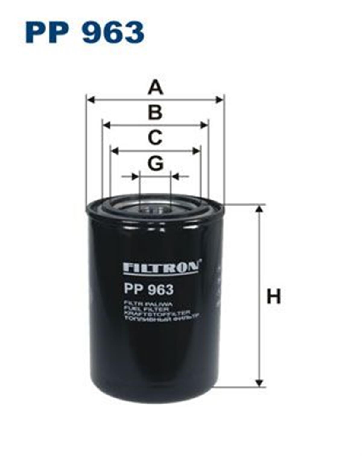 FILT PP 963 YAKIT FILTRESI 