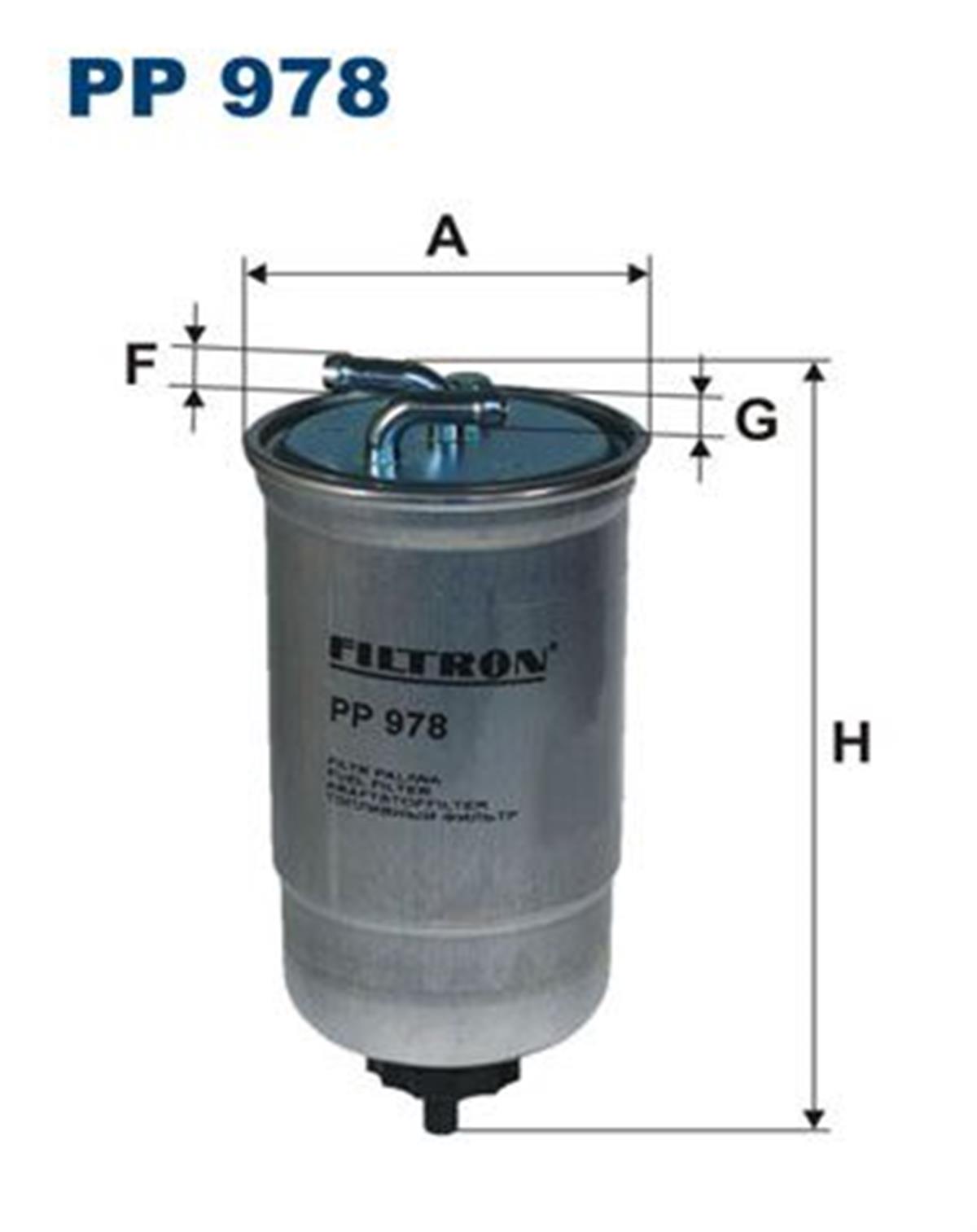 FILT PP 978 YAKIT FILTRESI .