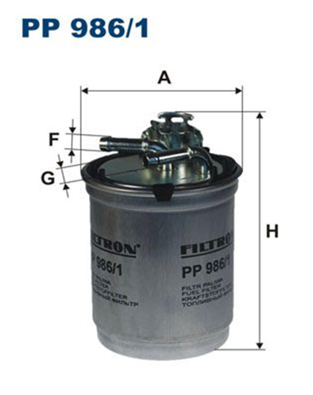FILT PP 986/1 YAKIT FILTRESI KL 497D