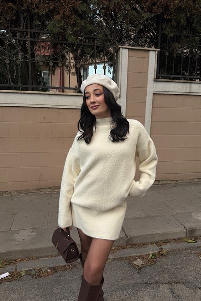  ETEKLİ YUMOŞ TAKIM-Ekru