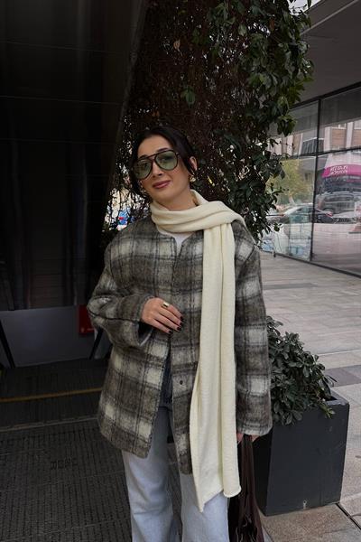 CEPLİ EKOSE CEKET-Yeşil