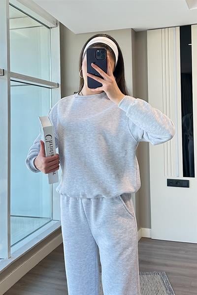 COZY ÜÇ İPLİK TAKIM-Gri