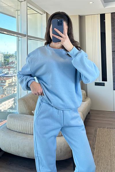 COZY ÜÇ İPLİK TAKIM-Mavi