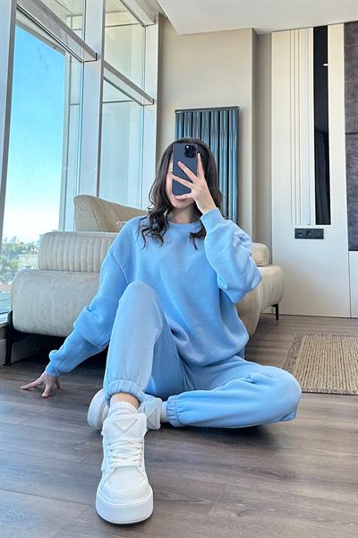 COZY ÜÇ İPLİK TAKIM-Mavi